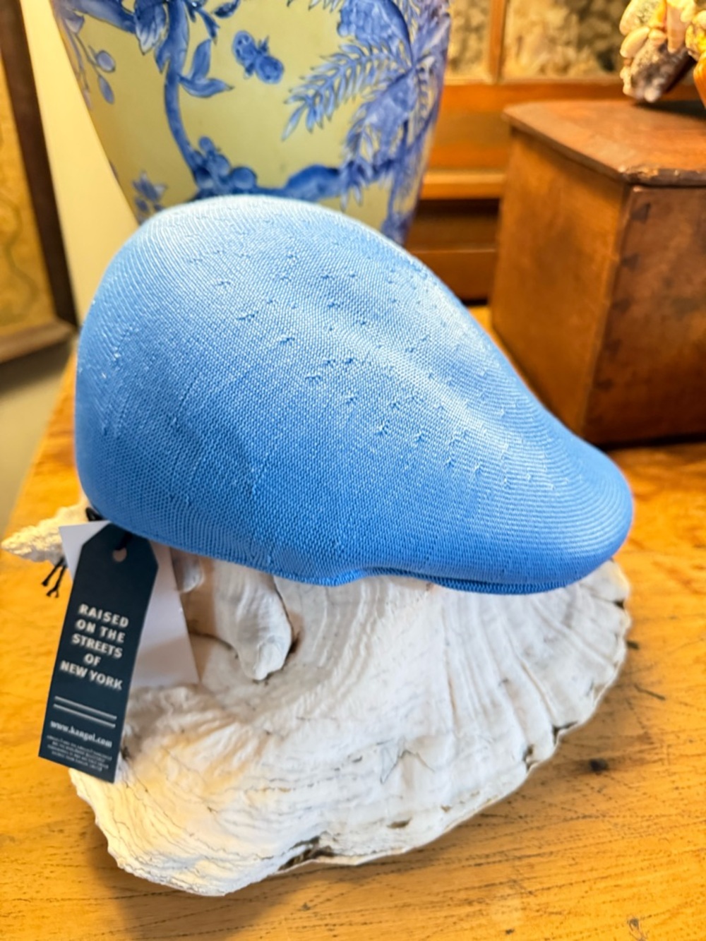 Kangol Tropic 507  Ventair Cap Hat Blue  Newsboy NWTS Sz small